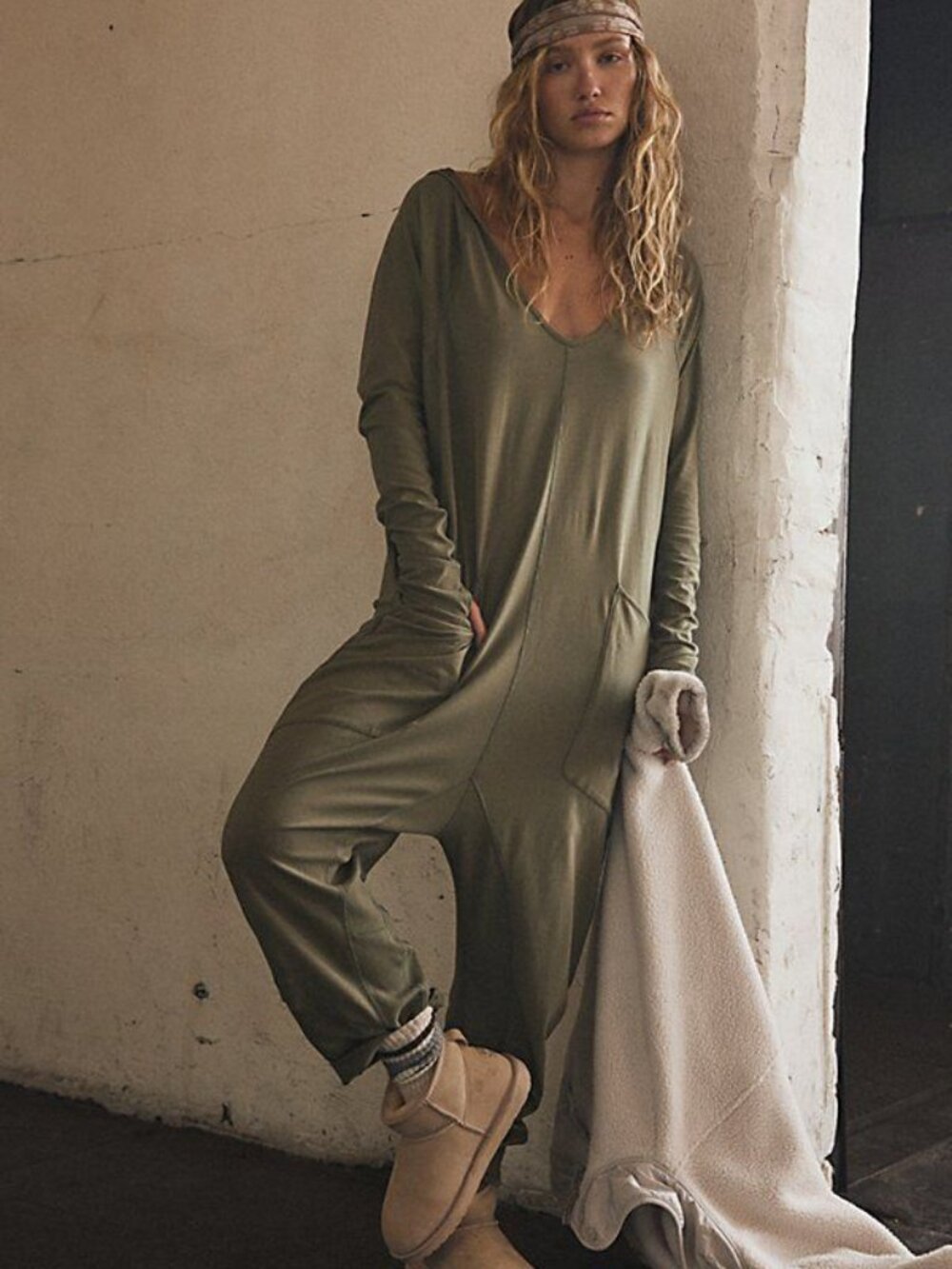 Hot Shot Long Sleeve Onesie - FP Movement - Color Sea Grass